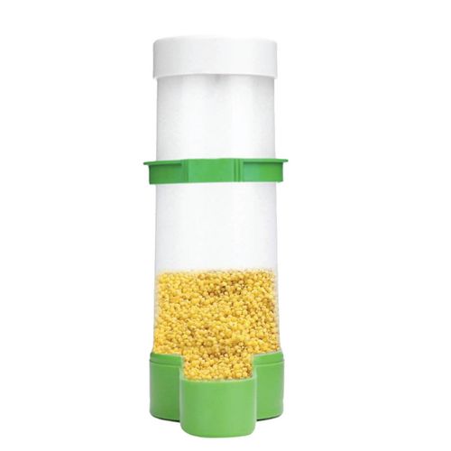 Rooster Farms - 5x Bird Cage Food Dispenser Feeder Automatic Pet Parrot Budgie Cockatiel Aviary - Green