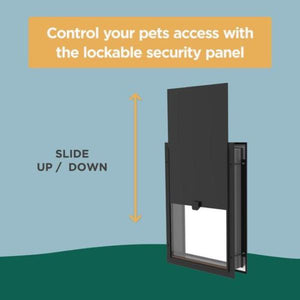 Hakuna Pets - Deluxe Aluminium Pet Door - Extra Large white - petservo