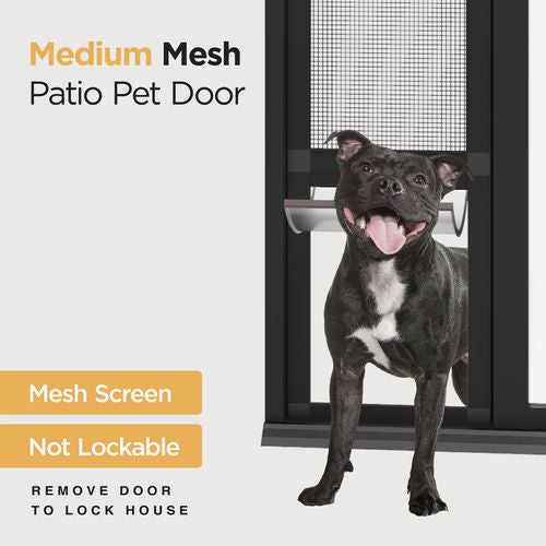 Hakuna Pets - Patio Pet Door - Medium - Black