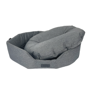 Baxter Bone - Outdoor Water Resistant Removable Cushion Pet Bed - Large - Grey - petservo