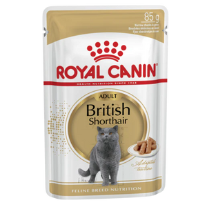 Royal Canin - British Shorthair Adult Wet Cat Food Pouches 85g x 12 - Petservo