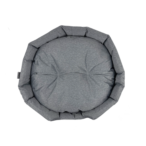 Baxter Bone - Outdoor Water Resistant Removable Cushion Pet Bed - Large - Grey - petservo