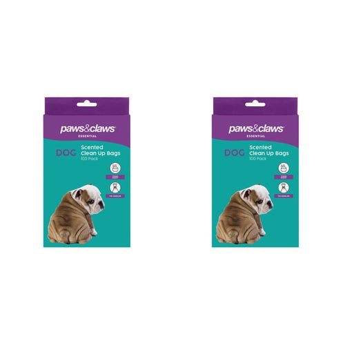 Paws and Claws - Scented Puppy Clean Up Bags - 2x 100PK