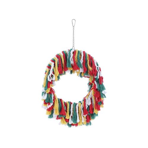 Paws and Claws - 44x30cm Rope Ring Parrot Pet/Bird Toy - 2x