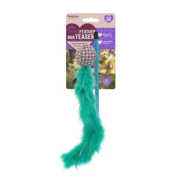 Rosewood - FEATHER BOA ASST CAT TOY - Petservo