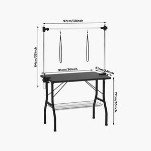 Advwin - Pet Grooming Table 2 Arms Foldable - petservo