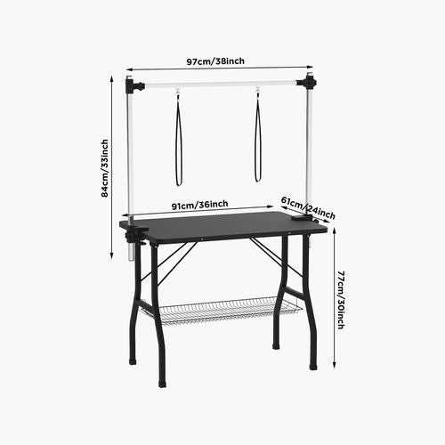 Advwin - Pet Grooming Table 2 Arms Foldable - petservo