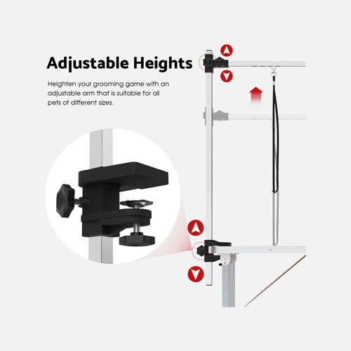 Advwin - Pet Grooming Table 2 Arms Foldable - petservo