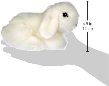 Living Nature - Small White Lop Eared Bunny (18cm) - Plush Soft Toy - Petservo