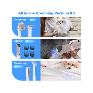 Advwin - 5in1 Pet Grooming Kit & Vacuum Cleaner - petservo