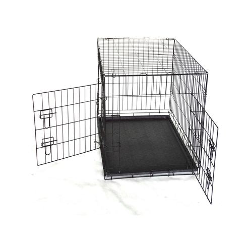 YES4PETS - 36' Collapsible Metal Dog Cat Puppy Crate Cage Cat Rabbit Carrier