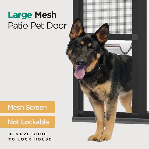 Hakuna Pets - Patio Pet Door - Large - Black