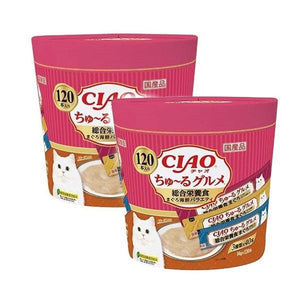 CIAO - Churu Complete nutrition meal Tuna Variety (120pcs/pk) - Petservo