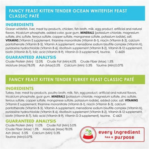 Fancy Feast - Kitten Classic Paté Collection Wet Cat Food 24 x 85g - petservo