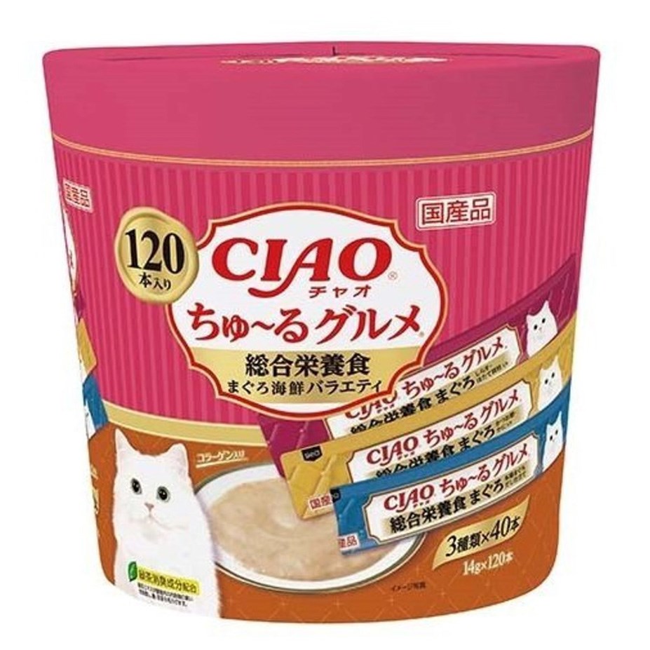 CIAO - Churu Complete nutrition meal Tuna Variety (120pcs/pk) - Petservo