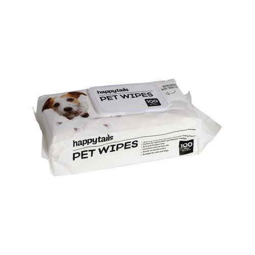 Happy Tails - Pet Wipes - 100 Pack