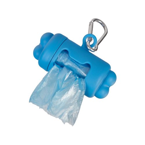 Happy Tails - Bone Waste Bag Dispenser With 3 Bags - Blue