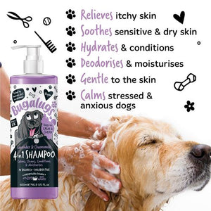 Bugalugs - 500ml 4 In 1 Lavender And Chamomile Dog Shampoo - petservo