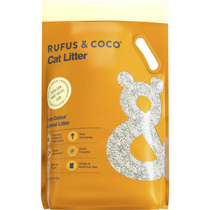 Rufus & Coco - Zero Odour Natural Cat Litter 3.7kg - Pet Servo