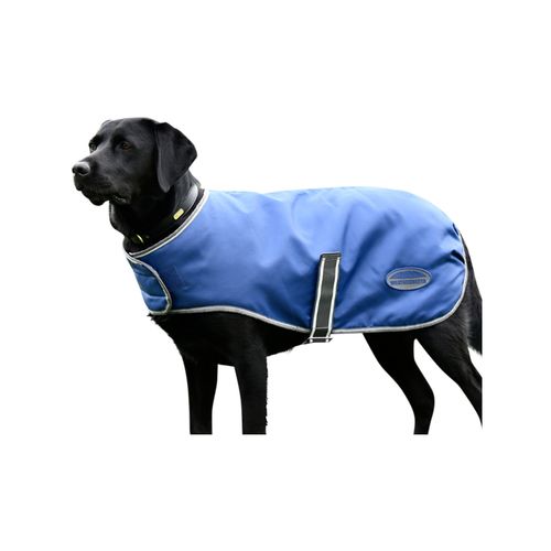 WeatherBeeta - ComFiTec Windbreaker Free Dog Coat 40cm - Dark Blue/Grey/White