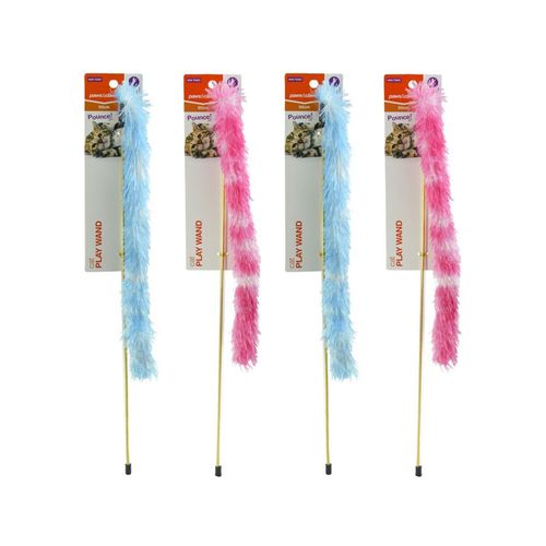 Paws and Claws - Play Wand Cat Toy 50cm Assorted - 4PK