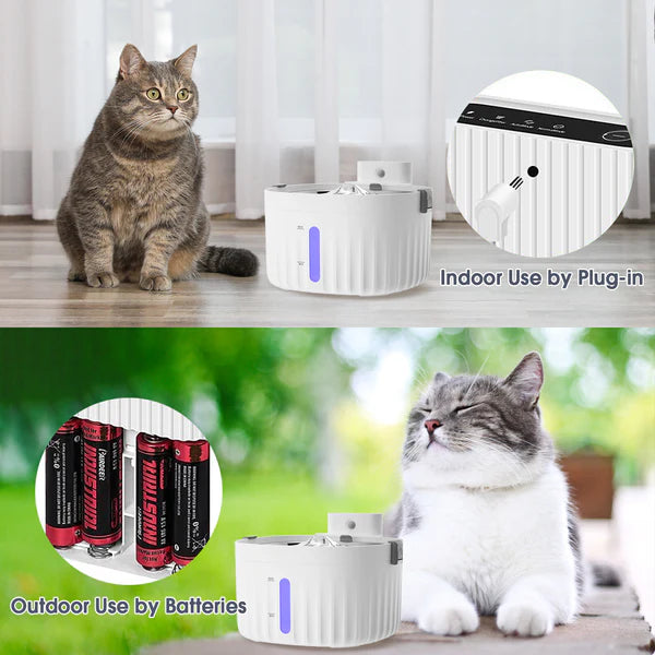 Advwin - 2L Smart Cat Water Fountain Pet Water Dispenser - petservo