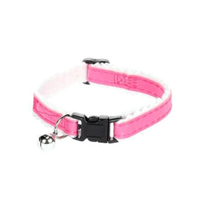 Flamingo - 20-30cm Lined Bright Ziggi Cat Collar - 5 Assort Colours - petservo