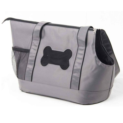 Pawise - Factory Seconds Pet Tote Bag Dog Cat Puppy Purse Carrier Foldable Travel Shoulder Handbag - Grey