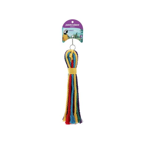 Paws and Claws - Parrot Rope Tassel Toy 30X5Cm - 3PK