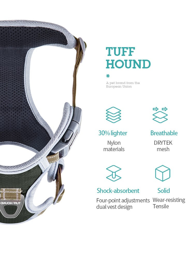 Tuff Hound - Green-Blue Harness