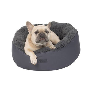 Baxter Bone - Charcoal All In One Donut Pet Bed - Small - petservo