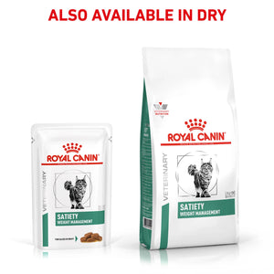 Royal Canin - Veterinary Diet Satiety Adult Wet Cat Food 85g x 12 - Petservo