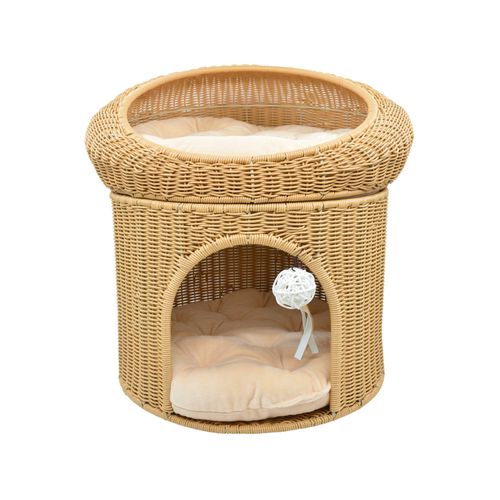 Priceworth Furniture - Kelly Tower Pet House - Home made" and "Natural rattan