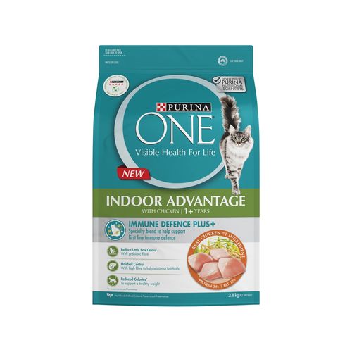 Purina One - 2.8kg Indoor Advantage With Chicken Dry Cat Food - petservo