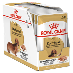 Royal Canin - Dachshund Adult Wet Dog Food Pouches 85g x 12 - Petservo