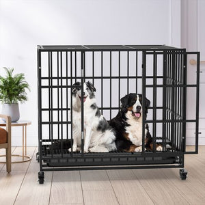 Advwin - 42 Inch Heavy Duty Dog Crate Metal - petservo