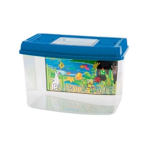 KG Superstore - Plastic Fish/Bug/Insect Aquarium Container Extra Large 36cm 12L w/Lid Assorted