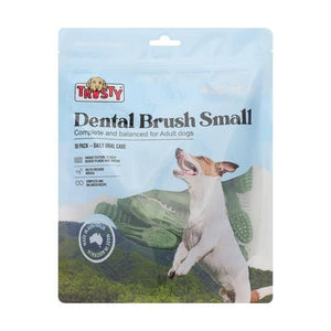 Trusty - Small Dental Brush Dog Treats - Pack of 18 - petservo