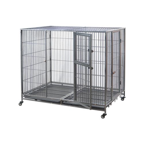 YES4PETS - Pet Dog Cat Cage Metal Crate Kennel Portable Puppy Cat Rabbit House - XXL