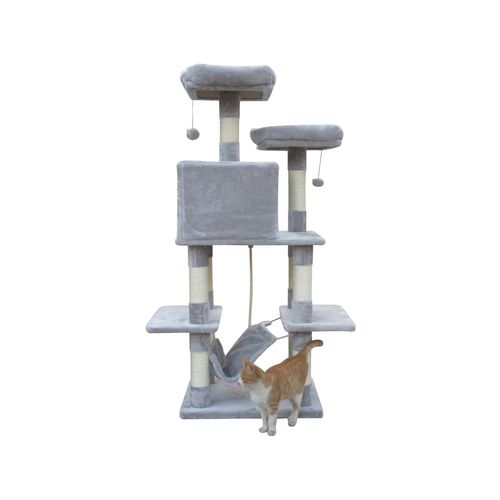 YES4PETS - 145 cm Cat Scratching Post Tree Scratcher Pole-Little - Grey - petservo