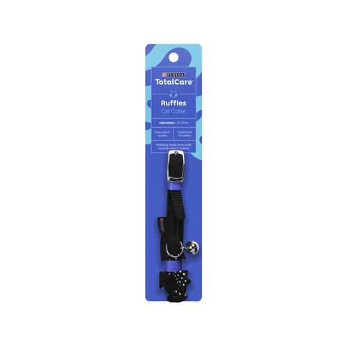 Purina Total Care - Ruffles Fashion Cat Collar - Black - petservo