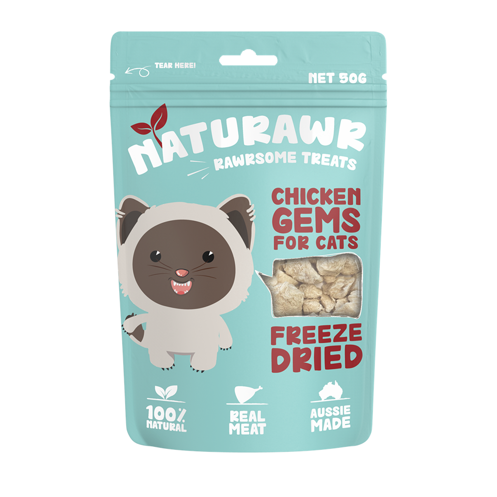 Naturawr - Chicken Gems for Cats 50g - Petservo