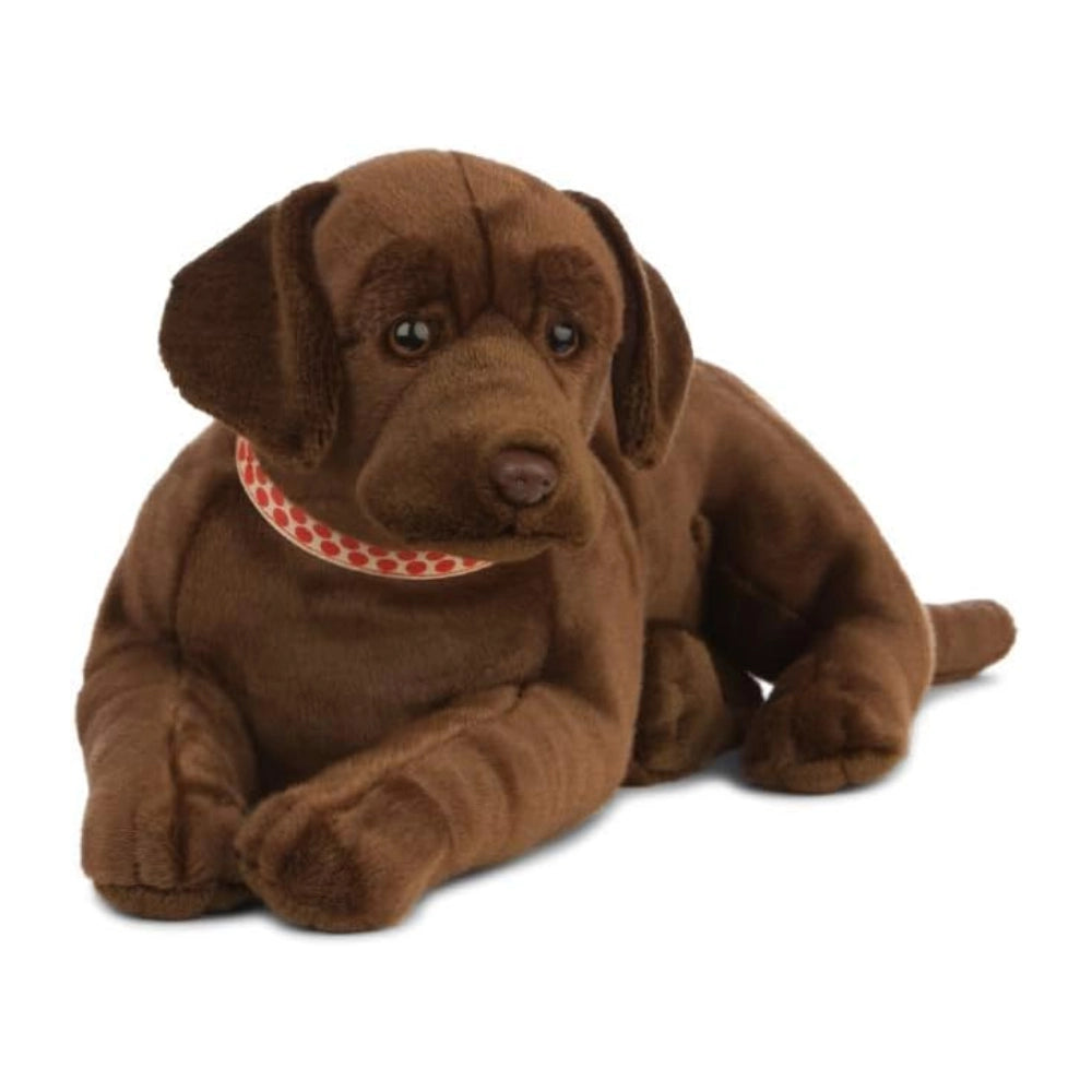 Living Nature - Soft Toy Plush Pet Animal, Giant Labrador Dog, Chocolate Brown (60cm)