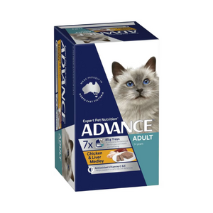 Advance - Adult Cat Chicken and Liver Medley - Wet - (7 x 85g) - Petservo