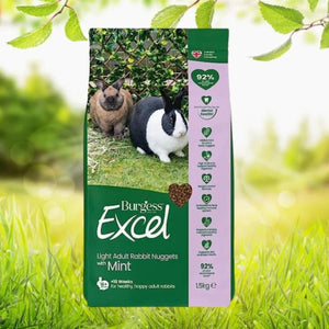 Burgess - Excel Light Pellets for Overweight Rabbits 1.5kg - Petservo