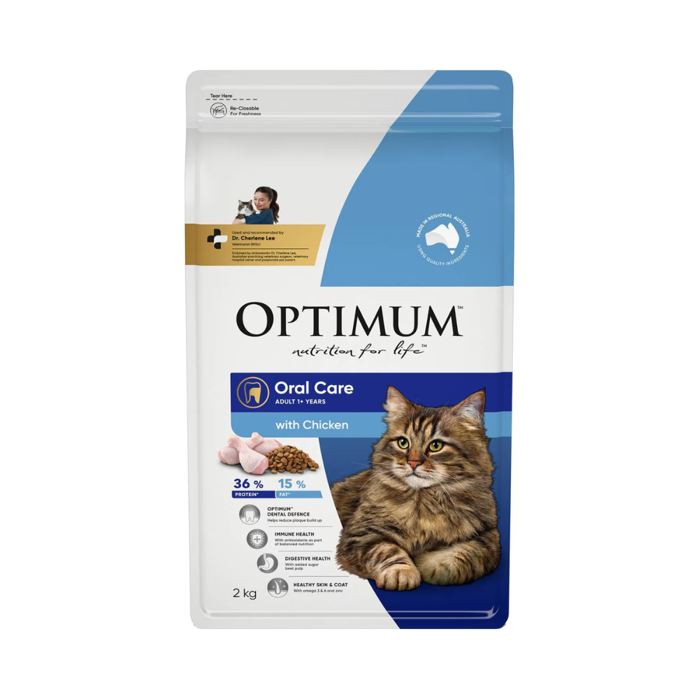 Optimum - Cat Food Oral Care Dry 2kg - Petservo