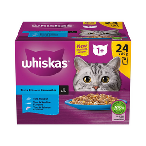 Whiskas - Tuna Flavour Favourites In Jelly 85g X24 Pack - Petservo