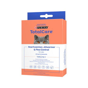 Purina Total Care - Cat Heartwormer, Allwormer and Flea Control - petservo