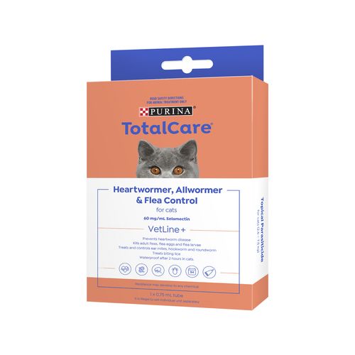 Purina Total Care - Cat Heartwormer, Allwormer and Flea Control - petservo