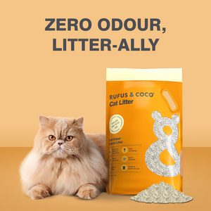 Rufus & Coco - Zero Odour Natural Cat Litter 3.7kg - Pet Servo